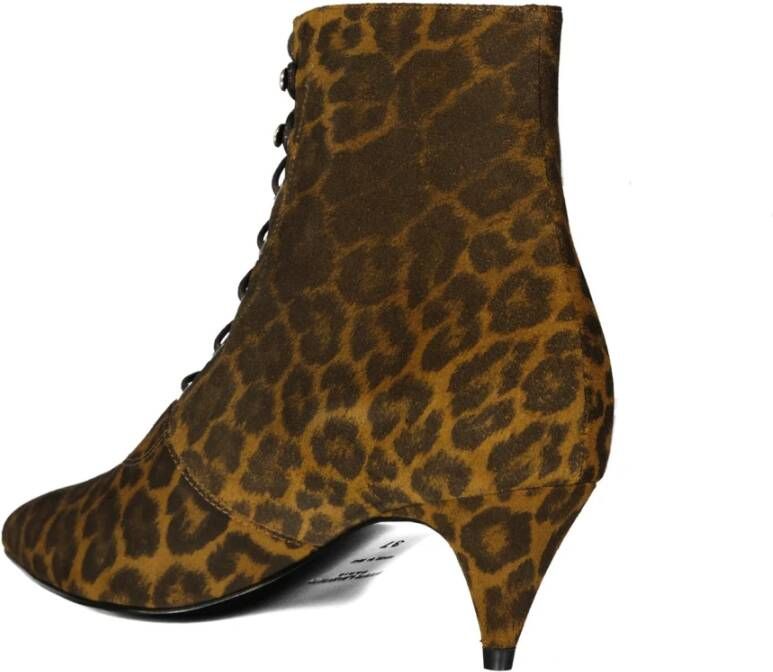 Saint Laurent Ankle Boots Brown Dames