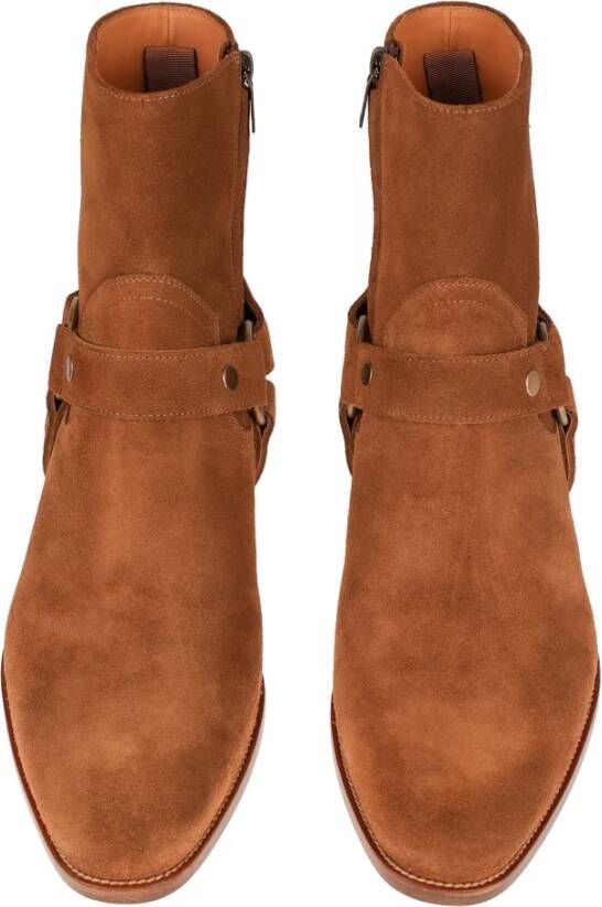 Saint Laurent Ankle Boots Bruin Heren