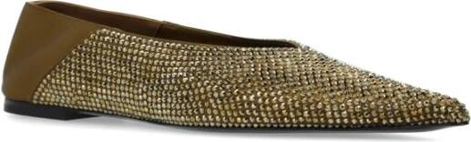 Saint Laurent Ballet Flats `Nour` Yellow Dames