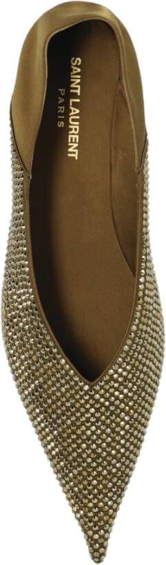Saint Laurent Ballet Flats `Nour` Yellow Dames