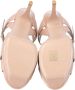 Saint Laurent Beige Platform Sandal High Heel - Thumbnail 2