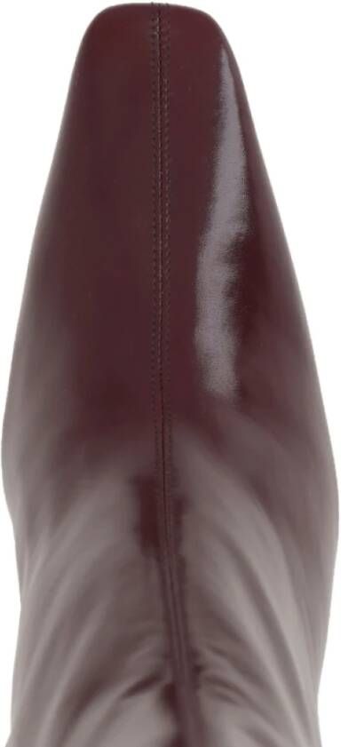 Saint Laurent Bourgogne Stiletto Enkellaarsjes