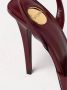 Saint Laurent Bourgondische Slingback Hak Sandalen - Thumbnail 2