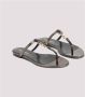 Saint Laurent Bruine Leren Sandalen Amandel Teen Brown Dames - Thumbnail 3