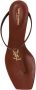 Saint Laurent Bruine leren sandalen voor vrouwen - Thumbnail 2
