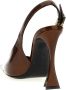 Saint Laurent Bruine leren slingback pumps Brown Dames - Thumbnail 3