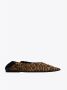 Saint Laurent Bruine platte schoenen met V-cut vamp Brown Dames - Thumbnail 3