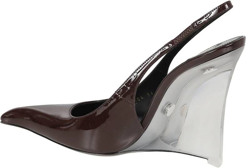 Saint Laurent Bruine transparante sleehakken