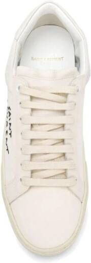 Saint Laurent Canvas Leren Sneakers Stijl Vrouwen