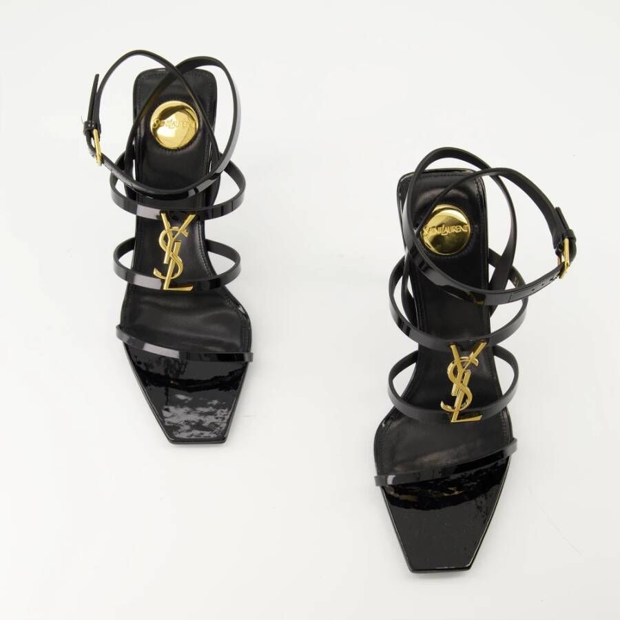 Saint Laurent Cassandra Lakleren Sandalen