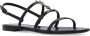 Saint Laurent Zwarte Leren Sandalen met Verstelbare Band Black Dames - Thumbnail 3