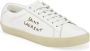 Saint Laurent Court Classic Leren Sneakers White Dames - Thumbnail 2