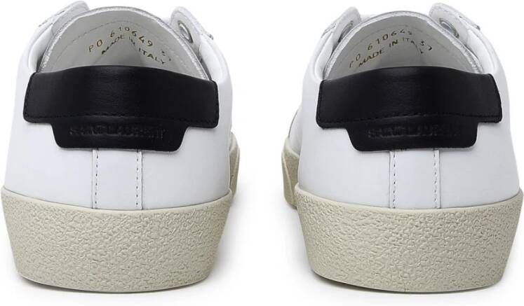 Saint Laurent Court Classic Sl 06 Geborduurde Sneakers White Dames