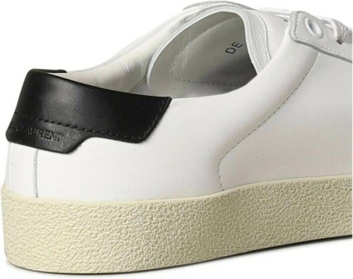 Saint Laurent Court Classic Sl 06 Geborduurde Sneakers White Dames