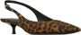 Saint Laurent Bruine jurken met verstelbare slingback-band Brown Dames - Thumbnail 5