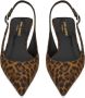 Saint Laurent Bruine jurken met verstelbare slingback-band Brown Dames - Thumbnail 6