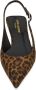 Saint Laurent Bruine jurken met verstelbare slingback-band Brown Dames - Thumbnail 7