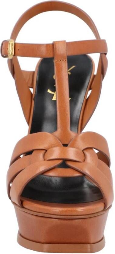 Saint Laurent Elegante Platformhakken met Enkelband