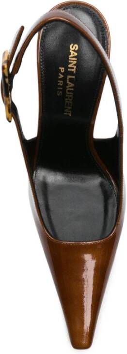 Saint Laurent Slingback pumps Brown Dames