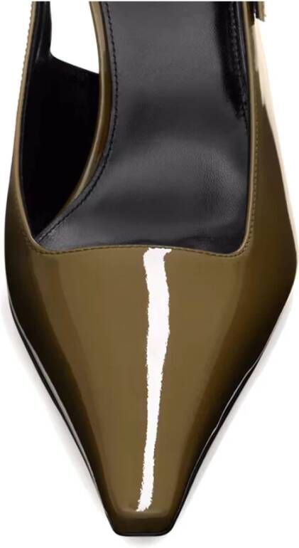 Saint Laurent Elegante Zwarte Leren Pumps