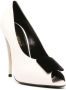 Saint Laurent Elegante Zwarte Leren Pumps Beige Dames - Thumbnail 8