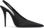 Saint Laurent Elegante Zwarte Slingback Schoenen Black Dames - Thumbnail 2