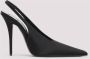 Saint Laurent Elegante Zwarte Slingback Schoenen Black Dames - Thumbnail 3