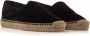 Saint Laurent Zwarte Geborduurde Canvas Espadrilles - Thumbnail 3