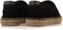 Saint Laurent Zwarte Geborduurde Canvas Espadrilles - Thumbnail 4