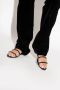 Saint Laurent Zwarte Leren Sandalen met Verstelbare Band Black Dames - Thumbnail 4
