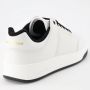 Saint Laurent Geperforeerde leren sneakers met logo print White Heren - Thumbnail 8