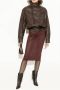 Saint Laurent Gehakte enkellaarsjes Ricky Brown Dames - Thumbnail 3
