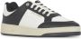 Saint Laurent Geperforeerde leren sneakers met logo print White Heren - Thumbnail 3