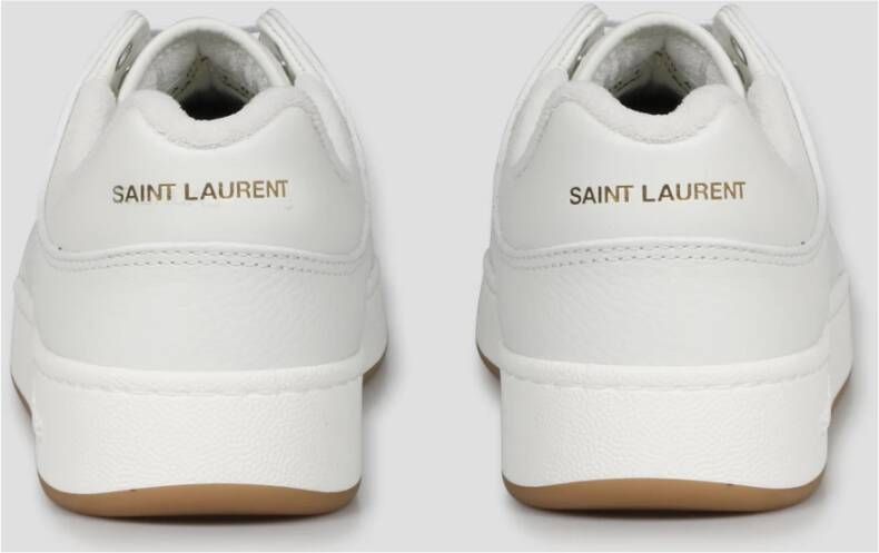 Saint Laurent Geperforeerde leren low-top sneakers