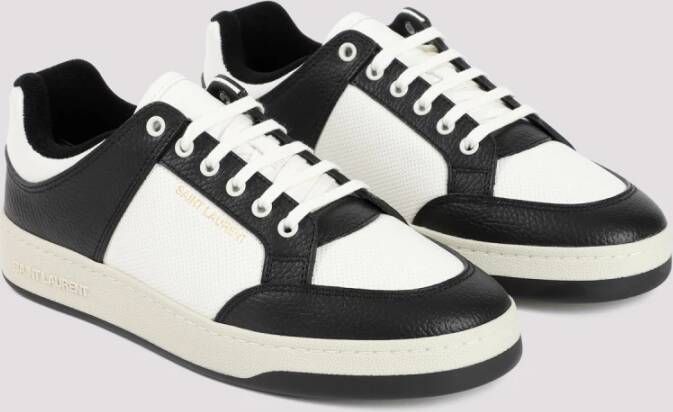 Saint Laurent Gestructureerd Leren Veterschoenen