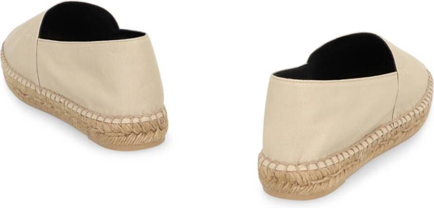 Saint Laurent Gevlochten Koord Canvas Espadrilles