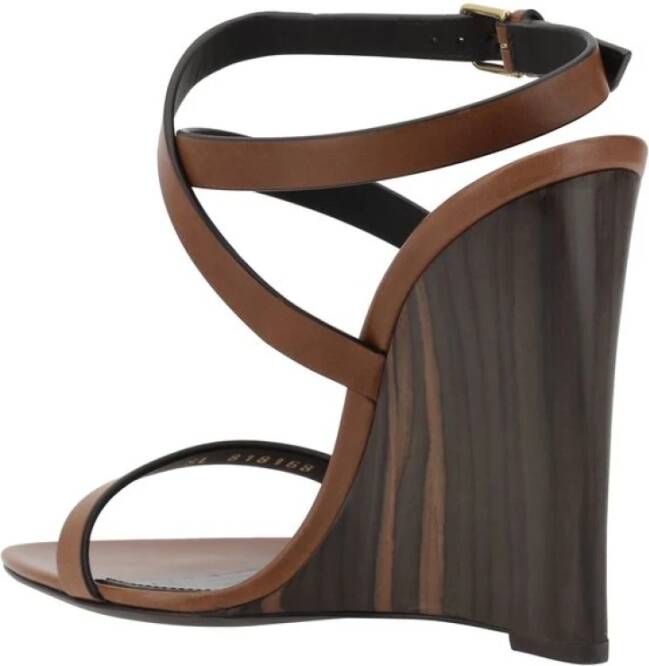 Saint Laurent Gippy Leren Sandalen
