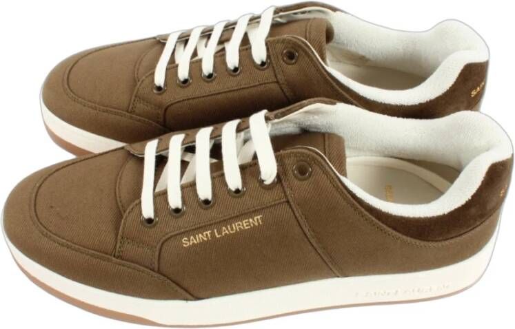 Saint Laurent Groene Heren Sneakers Stijl 757316