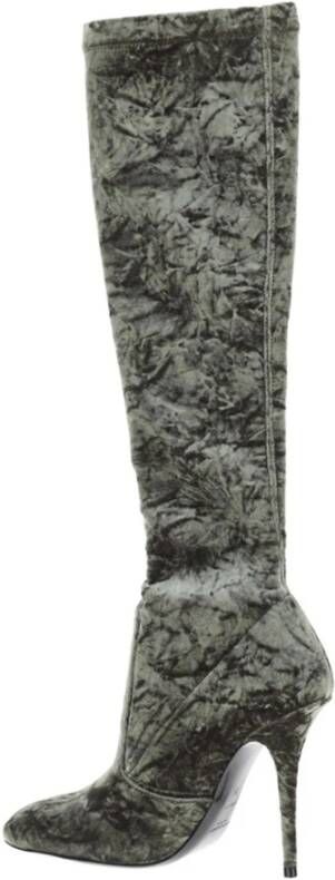 Saint Laurent Heeled Boots Green Dames