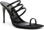 Saint Laurent Heeled Mules Black Dames - Thumbnail 3