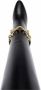Saint Laurent Zwarte leren enkellaarsjes met kettingdetail Black Dames - Thumbnail 9