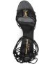 Saint Laurent Zwarte Leren Sandalen Black Dames - Thumbnail 2