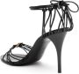 Saint Laurent Zwarte Leren Sandalen Black Dames - Thumbnail 4