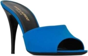 Saint Laurent High Heel Sandals Blue Dames