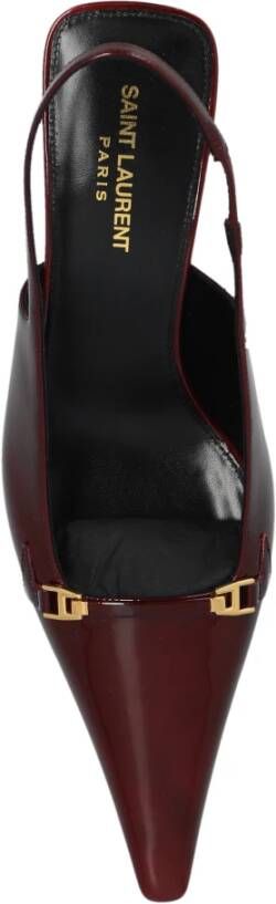 Saint Laurent Carine Heels Red Dames