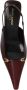 Saint Laurent Leren Slingback Pumps met Lakdetail Brown Dames - Thumbnail 6