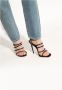 Saint Laurent Zwarte Strass Sandalen met YSL Initialen Black Dames - Thumbnail 2