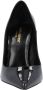 Saint Laurent Lakleren pumps met puntige neus - Thumbnail 2