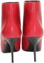 Saint Laurent Leather boots Red Dames - Thumbnail 4