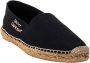 Saint Laurent Leren Espadrilles met Logo Print Black Heren - Thumbnail 3